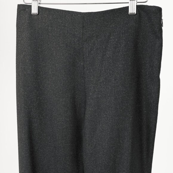 Brunello Cucinelli Black Metallic Wool-Blend Trousers - Picture 3 of 9